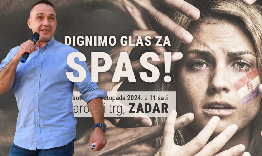 Govor Roberta Modrića na prosvjedu u Zadru “Dignimo glas za spas!”