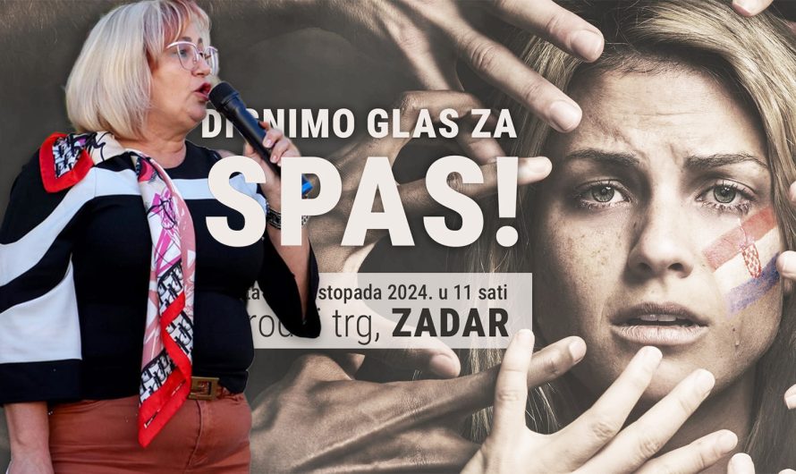 Govor dr. Marije Divić na prosvjedu Dignimo glas za spas! – Vratimo Hrvatsku Hrvatima!